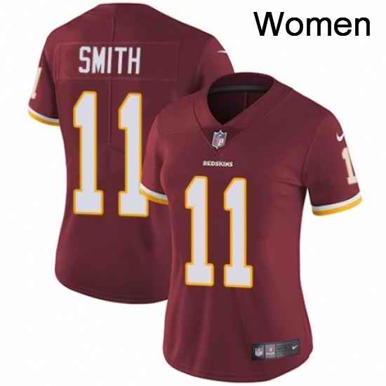 Womens Nike Washington Redskins 11 Alex Smith Burgundy Red Team Color Vapor Untouchable Limited Player NFL Jersey